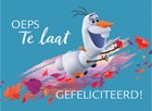 oeps te late verjaardag van Olaf van Frozen